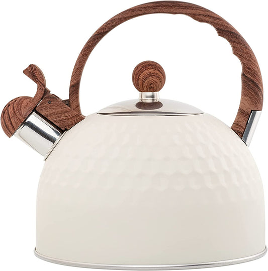 Stainless Steel Kettle with Wood Grain anti Heat Handle
